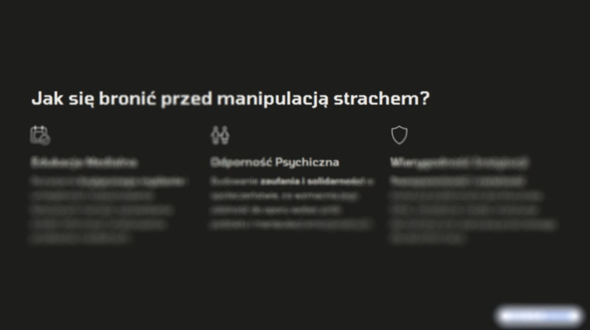 E-BOOK | "WOJNA TO KONTROLA" Jak kontrolować ludzi strachem?